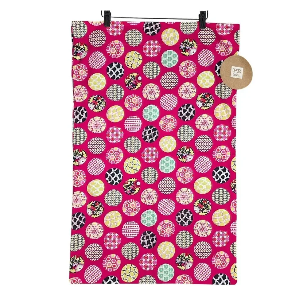 POTTERY BARN TEEN – 100% COTTON SLEEPING BAG PILLOWCASE – MULTICOLOR PRINT – NWT